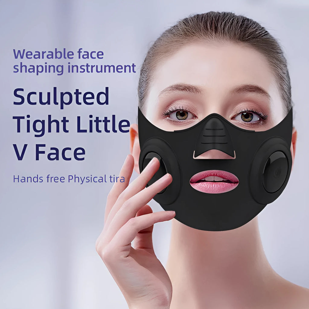 Black photon rejuvenation face mask beauty device with USB connection