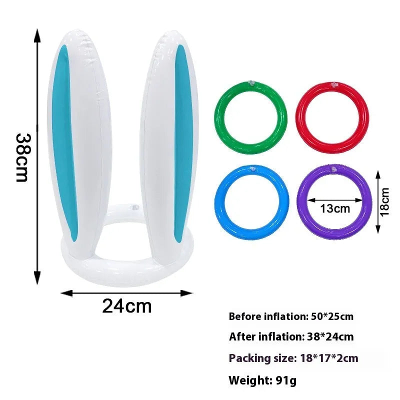 PVC inflatable Halloween throwing toy with octopus design for ghost festival games
