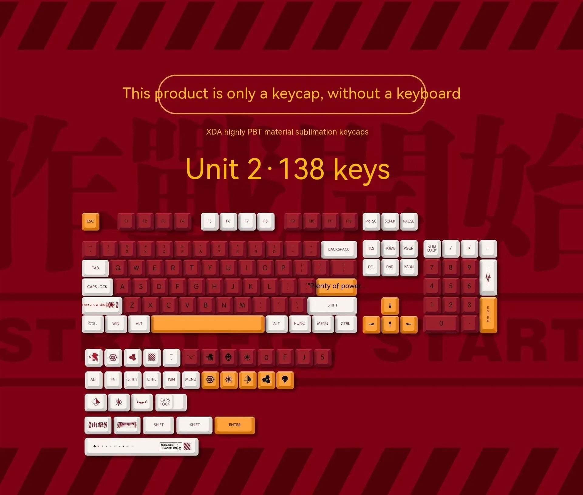 138 PBT sublimation printed keycaps in boy and girl colour matching design for mechanical keyboards