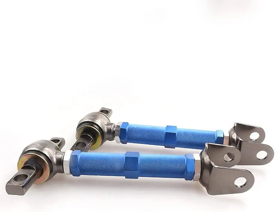 Blue aluminium alloy rear wheel recliner pull rods for Honda Civic EP3 suspension modification