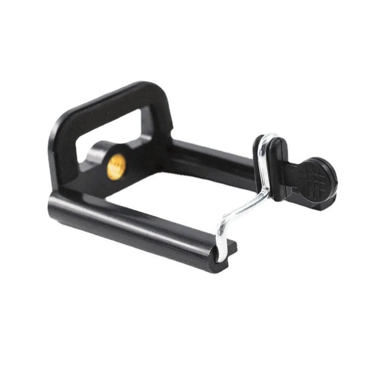 Black U Clip mobile phone holder with flexible adjustable arm for universal smartphone mounting