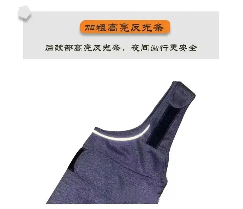Heather grey dog anxiety jacket vest for medium dogs 12-18kg, made from brocade cotton ponte-de-roma fabric.