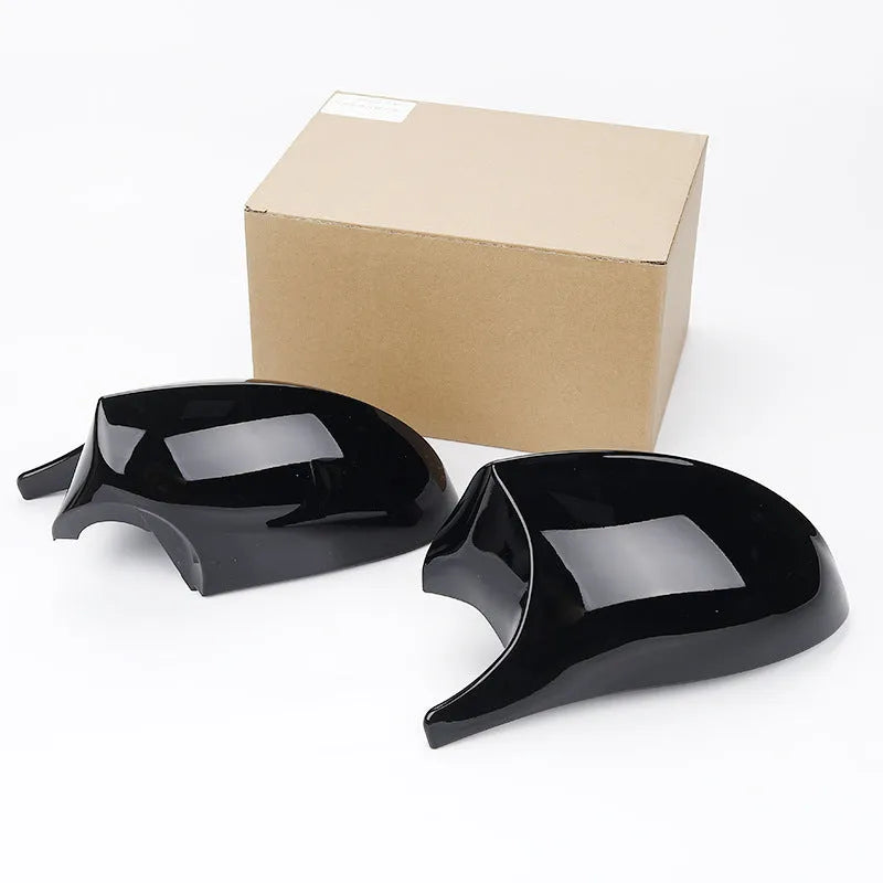 Pair of BMW 3 Series E90 rearview mirror shells in ABS plastic for 2006-2012 model replacement